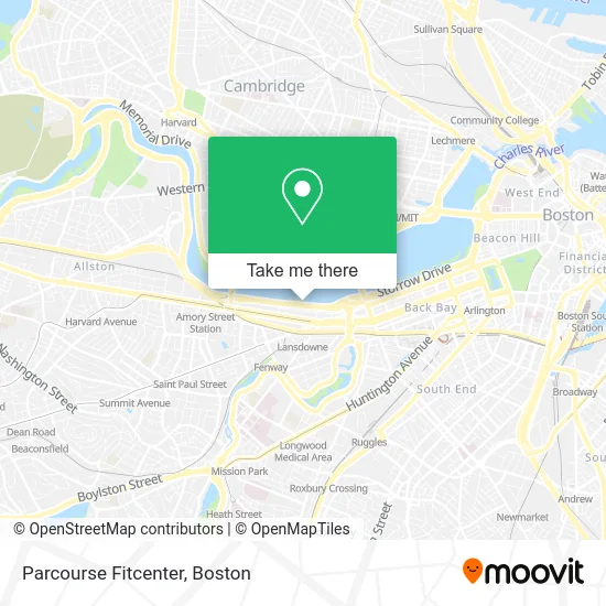 Parcourse Fitcenter map