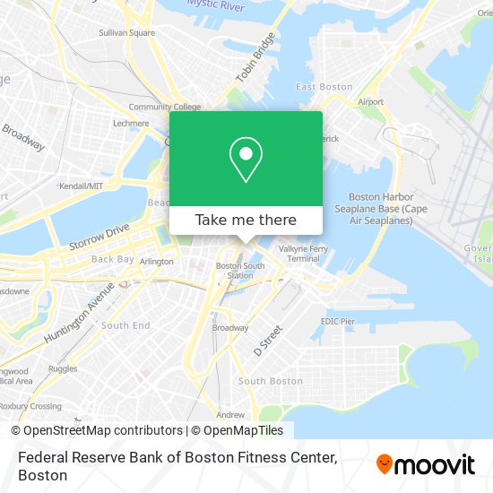 Federal Reserve Bank of Boston Fitness Center map