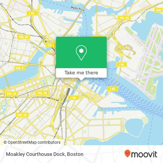 Mapa de Moakley Courthouse Dock