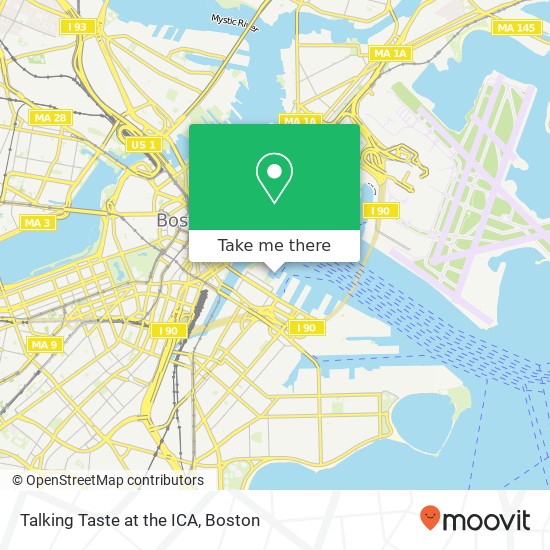 Mapa de Talking Taste at the ICA