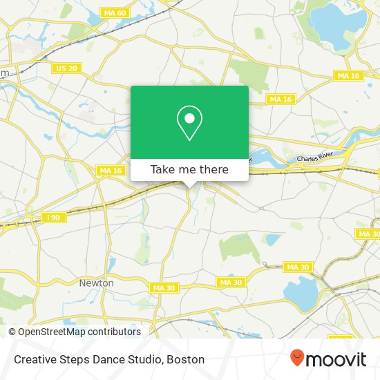 Mapa de Creative Steps Dance Studio