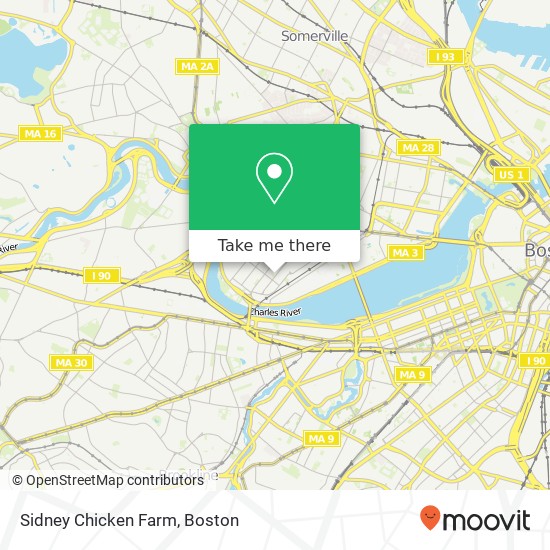 Mapa de Sidney Chicken Farm