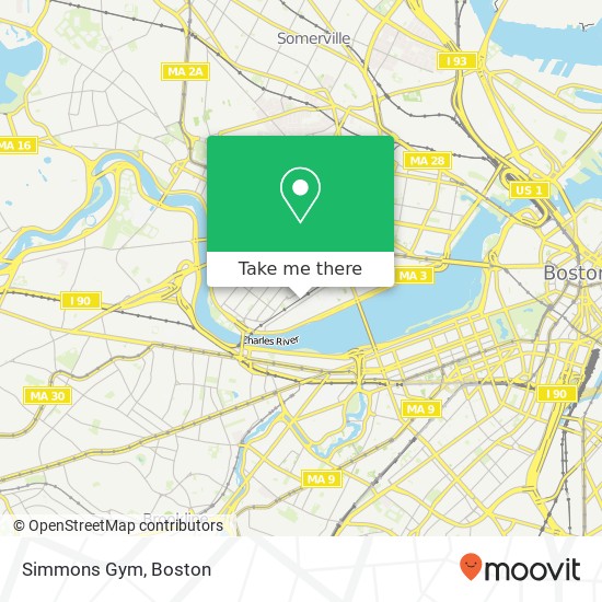 Simmons Gym map