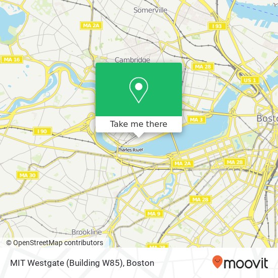 MIT Westgate (Building W85) map