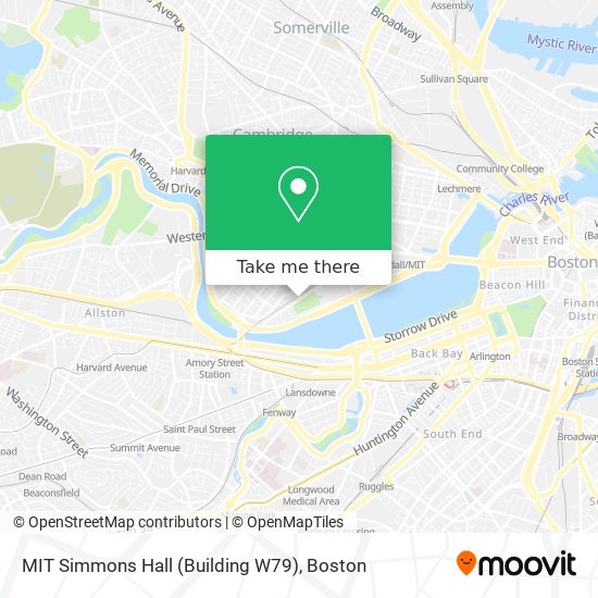 Mapa de MIT Simmons Hall (Building W79)
