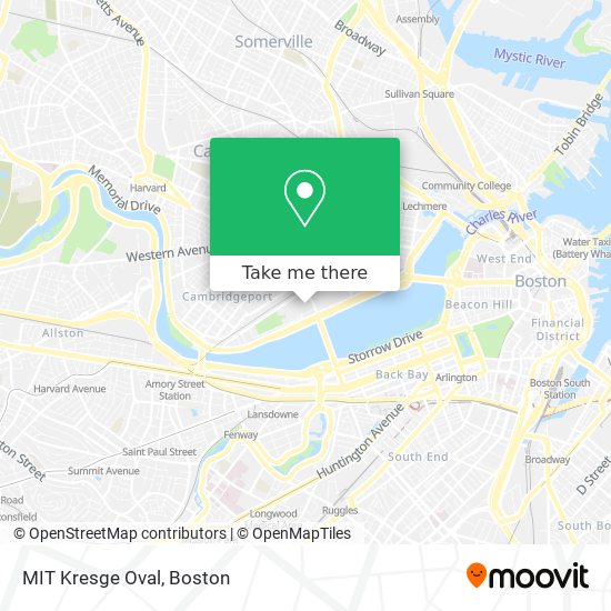 Mapa de MIT Kresge Oval
