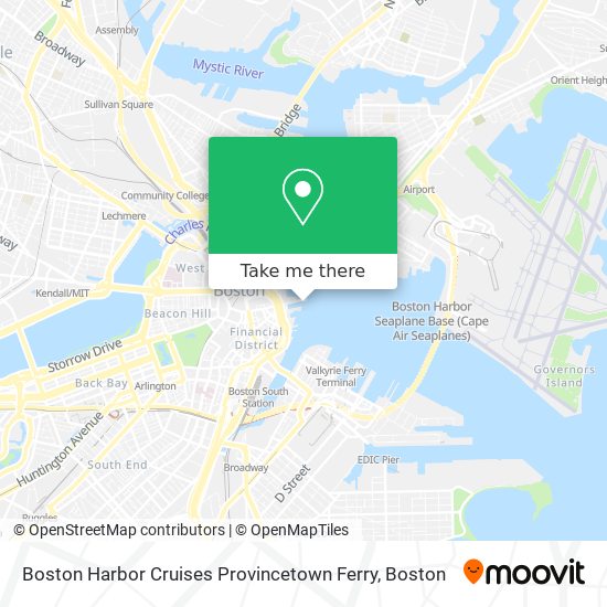 Mapa de Boston Harbor Cruises Provincetown Ferry