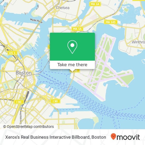 Mapa de Xerox's Real Business Interactive Billboard