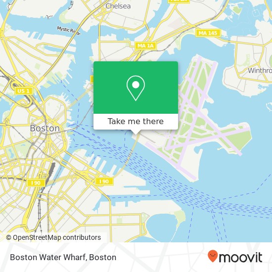Boston Water Wharf map