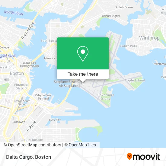 Delta Cargo map