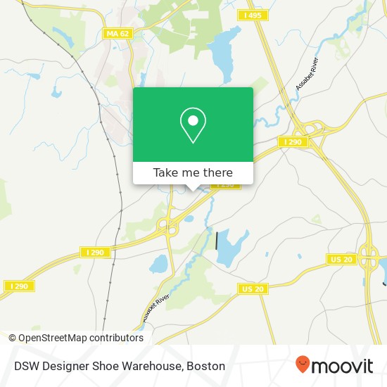 DSW Designer Shoe Warehouse map