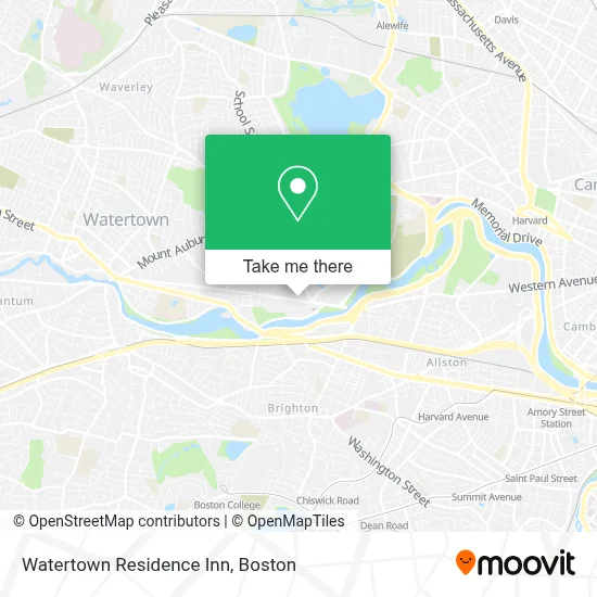 Watertown Residence Inn map