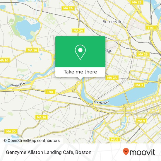 Mapa de Genzyme Allston Landing Cafe