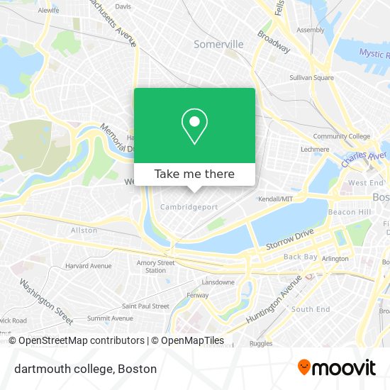 Mapa de dartmouth college