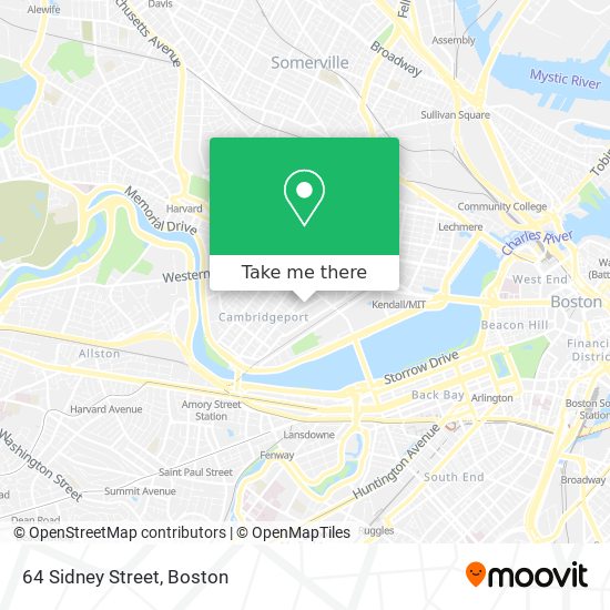Mapa de 64 Sidney Street