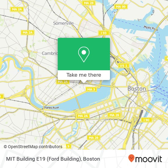 Mapa de MIT Building E19 (Ford Building)