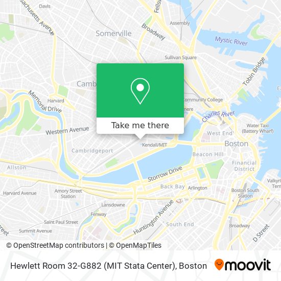 Mapa de Hewlett Room 32-G882 (MIT Stata Center)