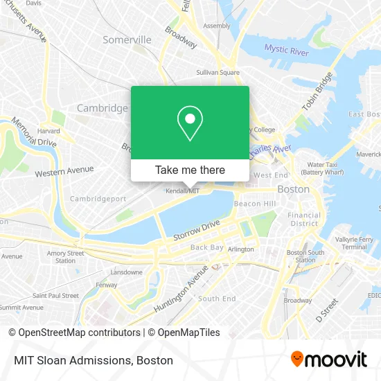 MIT Sloan Admissions map