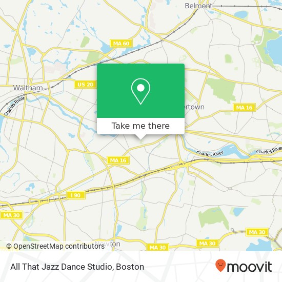 Mapa de All That Jazz Dance Studio