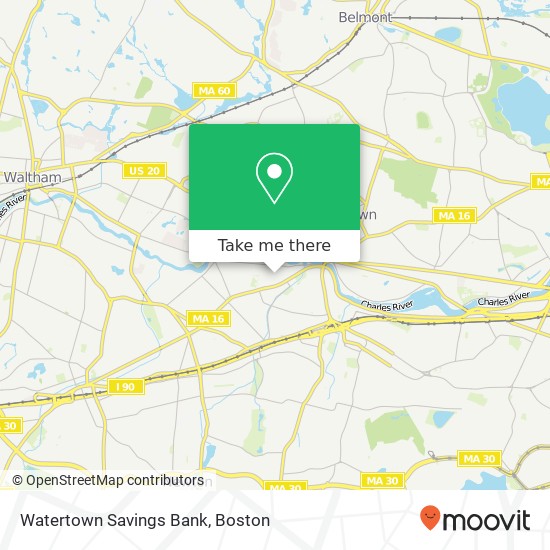 Mapa de Watertown Savings Bank