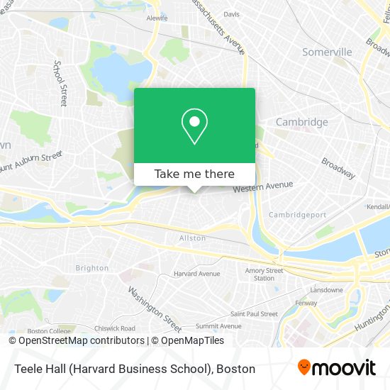 Mapa de Teele Hall (Harvard Business School)