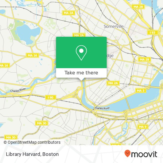 Mapa de Library Harvard