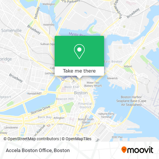 Mapa de Accela Boston Office