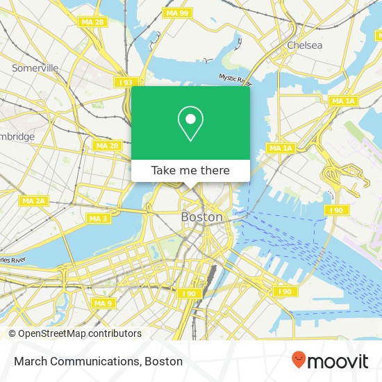 Mapa de March Communications
