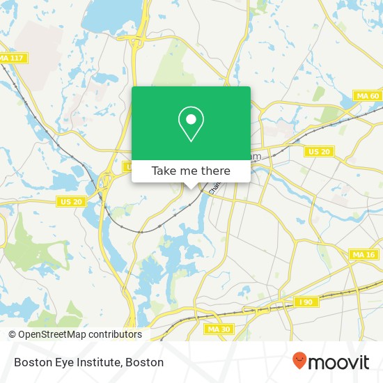 Boston Eye Institute map