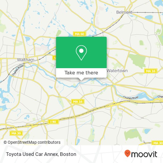 Toyota Used Car Annex map