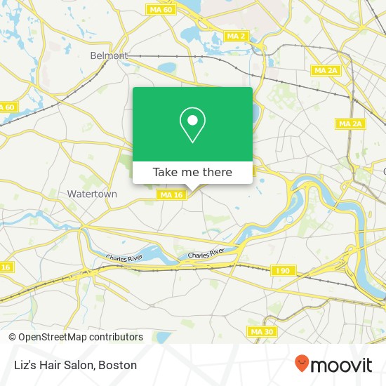 Liz's Hair Salon map