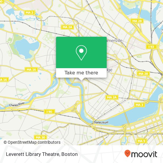 Leverett Library Theatre map