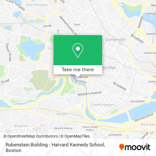 Rubenstein Building - Harvard Kennedy School map