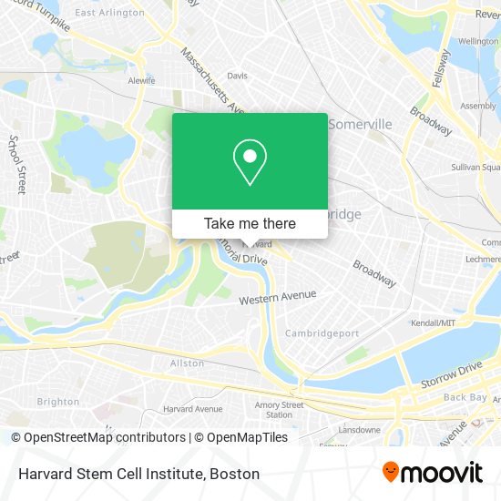 Harvard Stem Cell Institute map