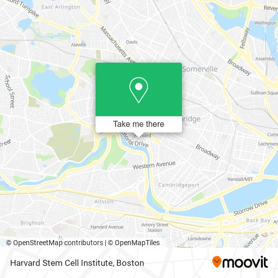 Harvard Stem Cell Institute map