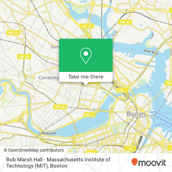 Mapa de Bob Marsh Hall - Massachusetts Institute of Technology (MIT)
