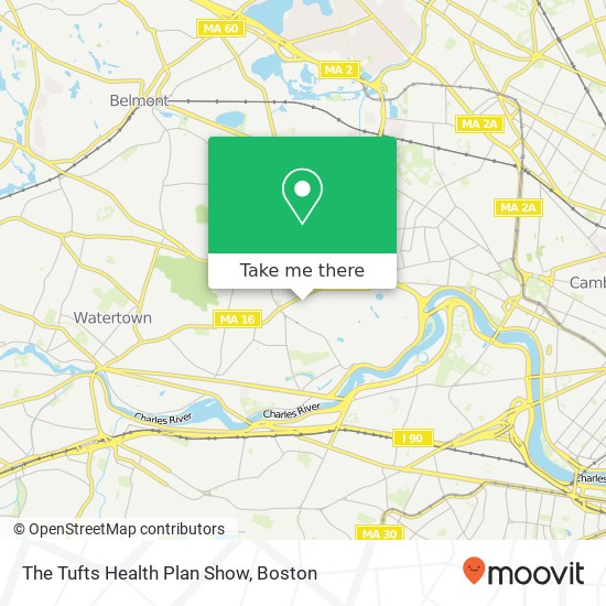 The Tufts Health Plan Show map