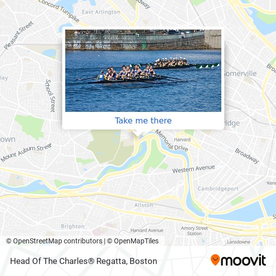 Mapa de Head Of The Charles® Regatta