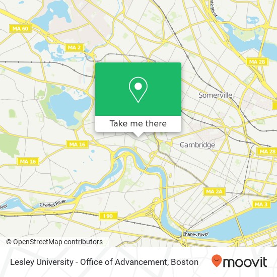 Lesley University - Office of Advancement map