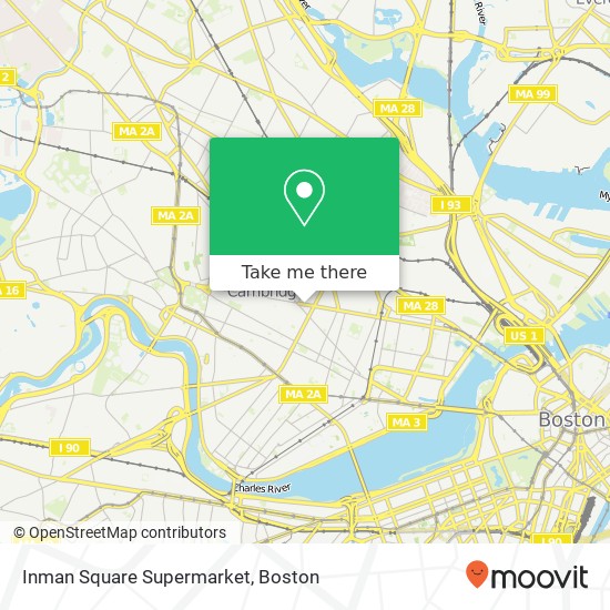 Inman Square Supermarket map