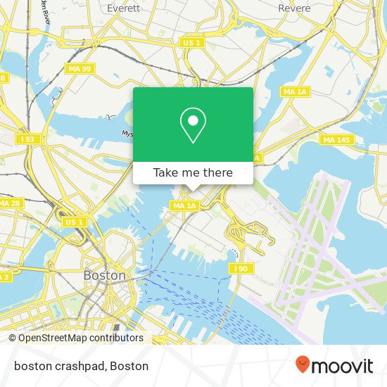 Mapa de boston crashpad