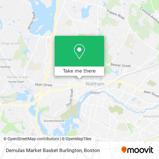 Demulas Market Basket Burlington map