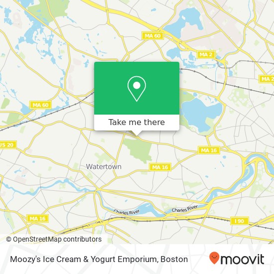 Mapa de Moozy's Ice Cream & Yogurt Emporium