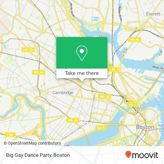 Mapa de Big Gay Dance Party