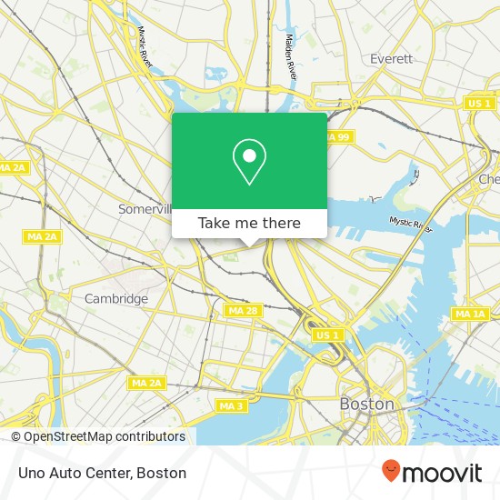 Mapa de Uno Auto Center
