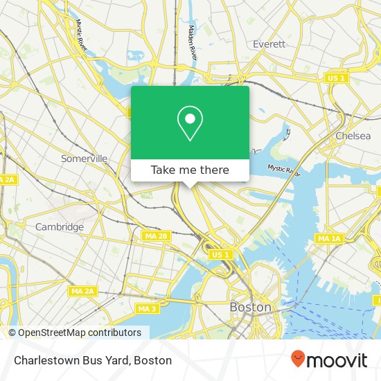 Charlestown Bus Yard map