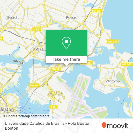 Mapa de Universidade Catolica de Brasilia - Polo Boston