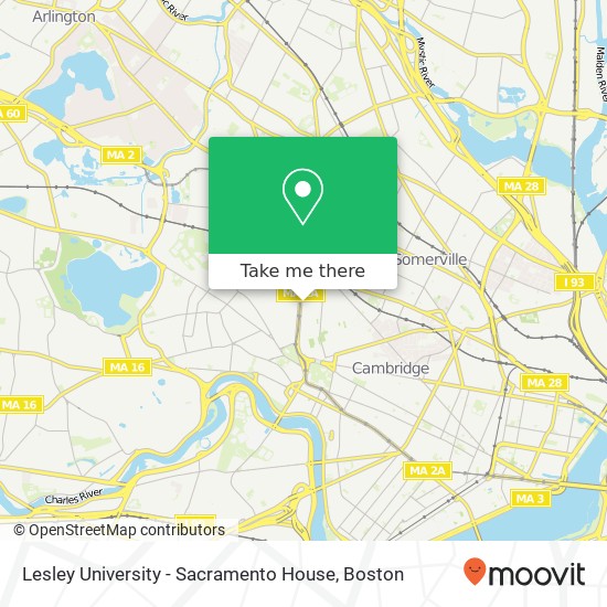 Lesley University - Sacramento House map