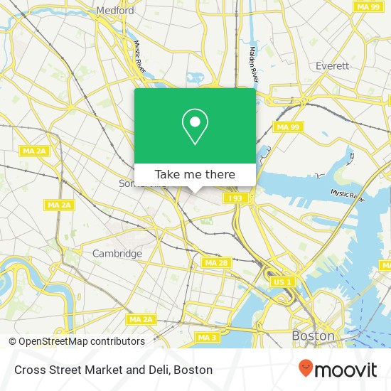 Mapa de Cross Street Market and Deli
