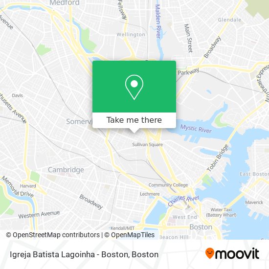 Igreja Batista Lagoinha - Boston map